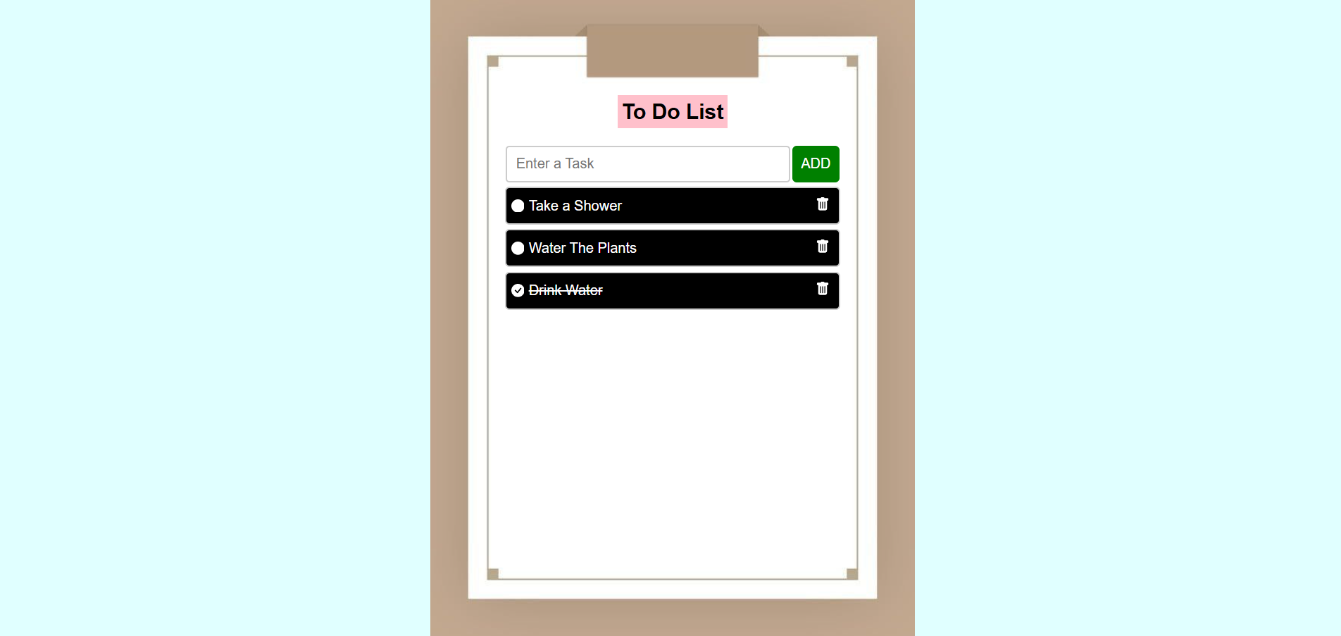 TO DO List MERN